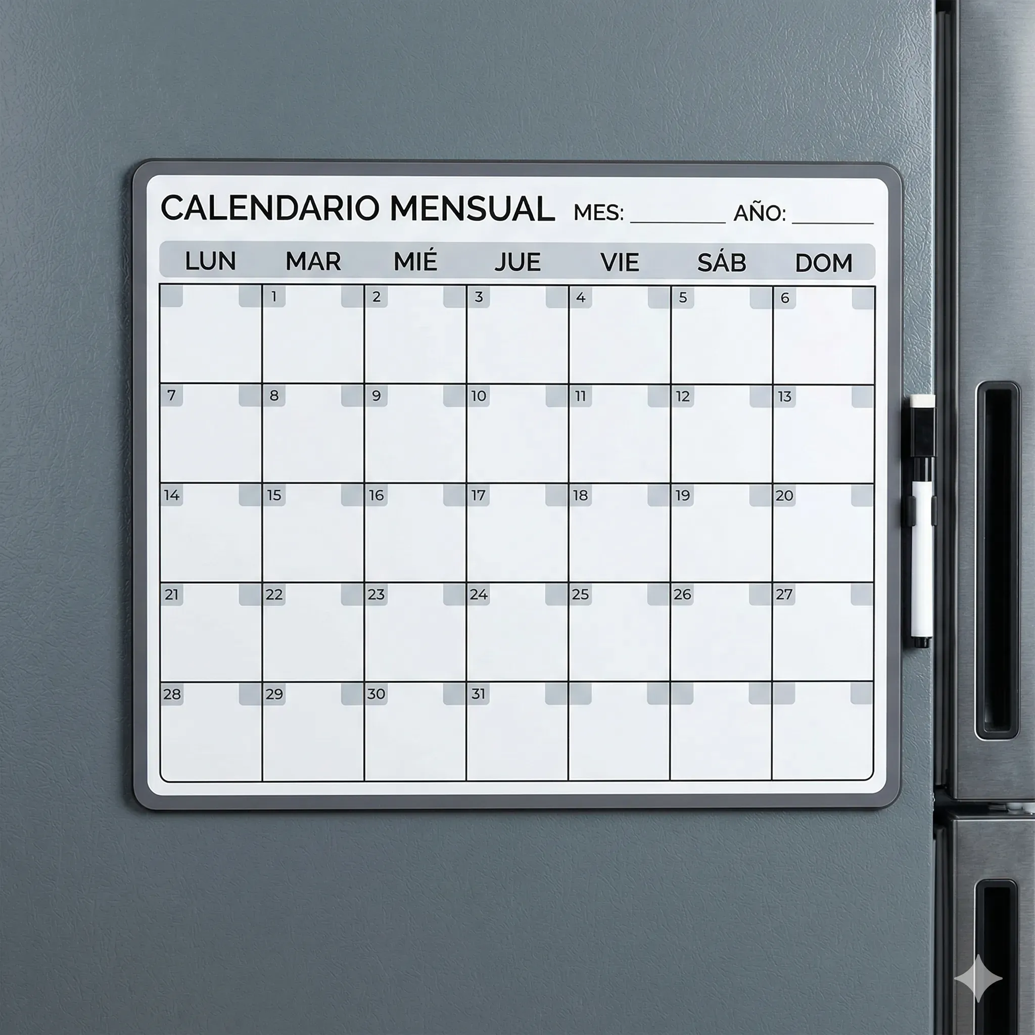 Calendario Magnético Flexible