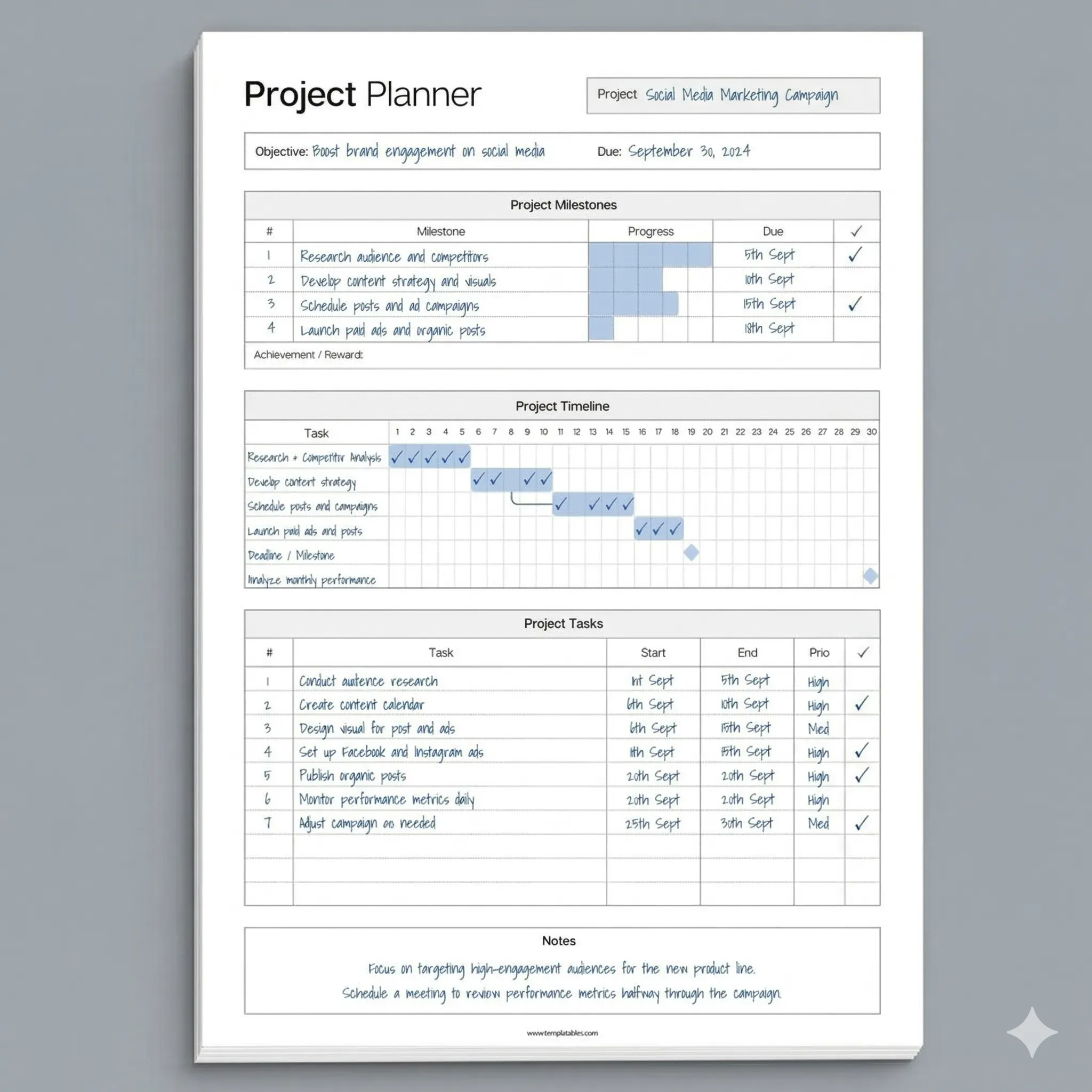 Planificador de Proyectos